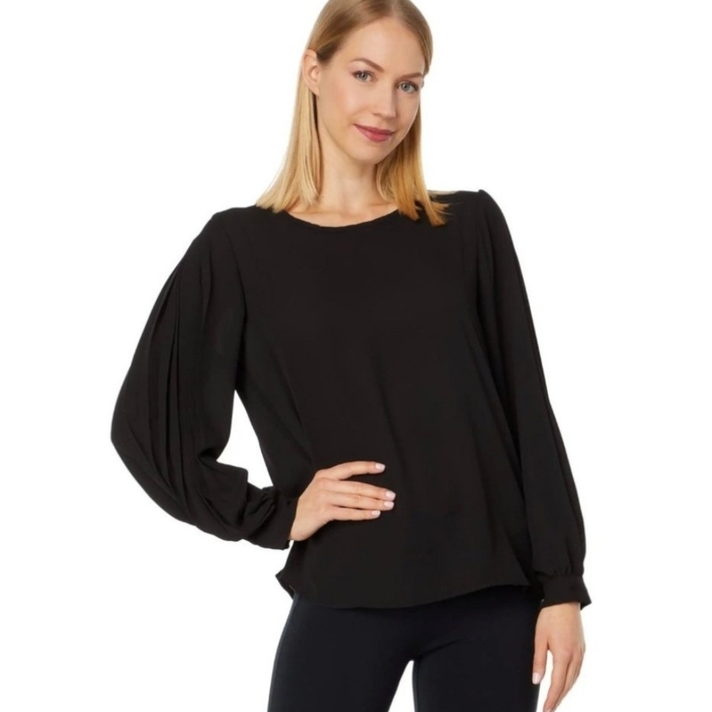 Vince Camuto Black Balloon Sleeve Blouse – Size S